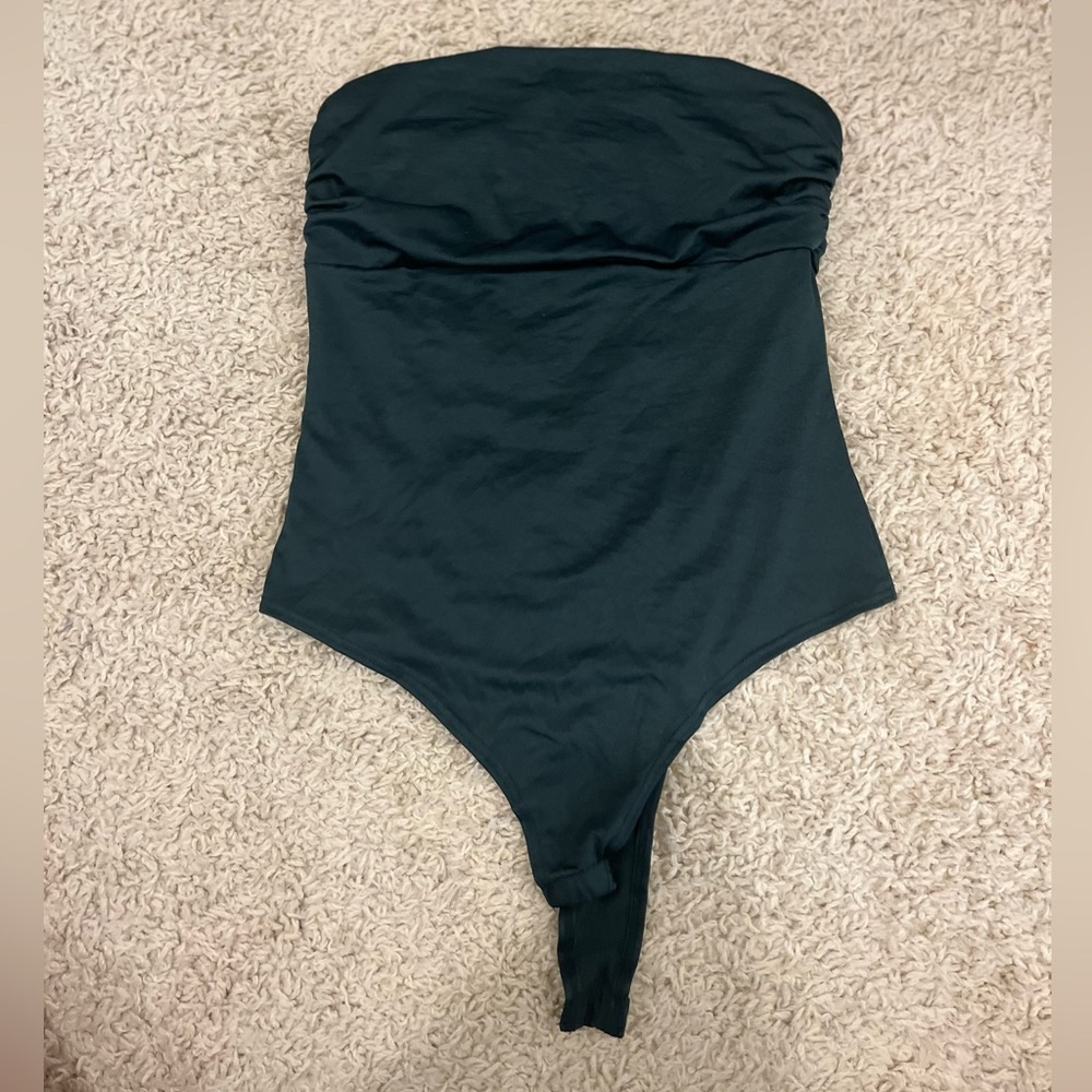 Green Strapless Bodysuit